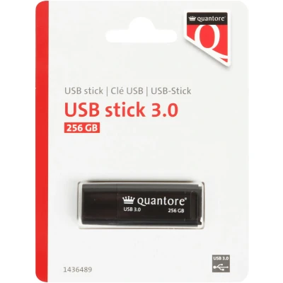 Afbeelding van USB stick 256GB 3.0 zwart