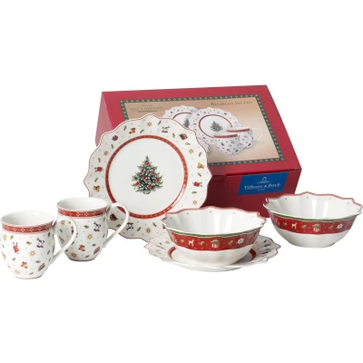 Afbeelding van Villeroy &amp; Boch Toy&#039;s Delight Ontbijtset Wit 2 persoons 6 delig