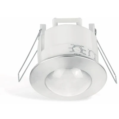 Afbeelding van sonero IMS110 plafondinbouw bewegingsmelder binnenmontage voor plafondinbouw, 360 / 6m werkveld, wit chroom, X IMS110, 1 delige set