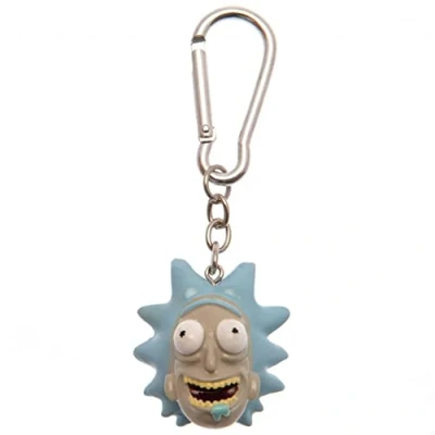 Afbeelding van 3D polyhars sleutelhanger Rick and Morty (achter)