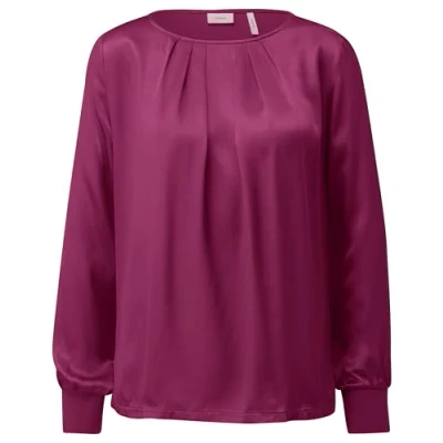 Afbeelding van s.Oliver Black Label Modieus Longsleeve, Dames, Maat: 40, Fuchsia