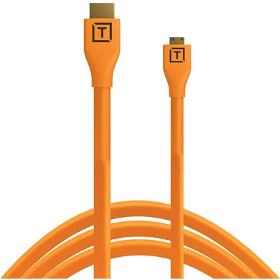 Afbeelding van Tether Tools TetherPro HDMI Micro to 2.0 4.6m Oranje