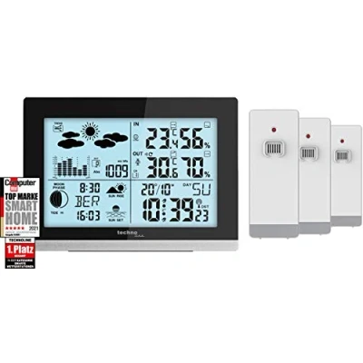 Afbeelding van Technoline Set WS6762 SETWS6762+2xTX25DTH IT, zwart station witte zender