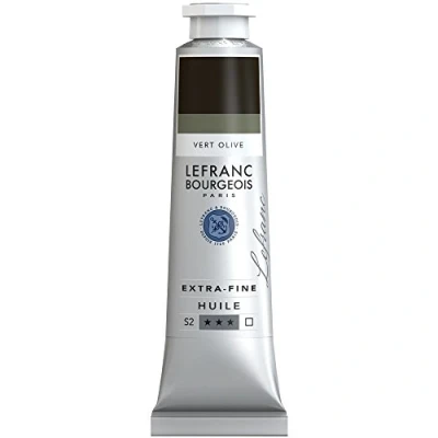 Afbeelding van Lefranc Bourgeois 405104 Extra fijne olieverf met hoogwaardige kunstenaarspigmenten, lichtecht, verouderingsbestendig 40ml Tube, Chrome Green Light