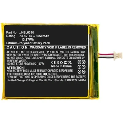 Afbeelding van CoreParts Reserveonderdeel batterij voor Urovo, Unitech barcode scanner 15,20Wh, W126388974 (barcode 15,20Wh Li polymeer 3,8V 4000mAh zwart i6310, i6310B, i6310C, i6310i, i6310M7)