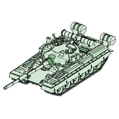 Afbeelding van Trumpeter 757144&quot; 1/72 T 80B MBT modelbouwset