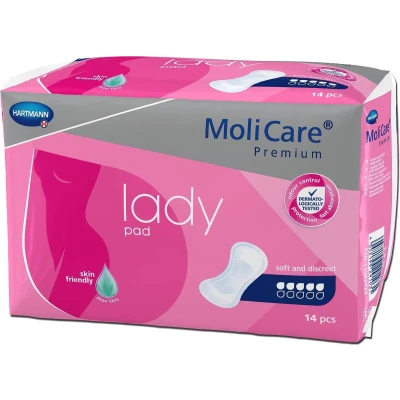 Afbeelding van Molicare Premium Lady Pad 5 Druppels 1029ml Absorptie 14 stuks