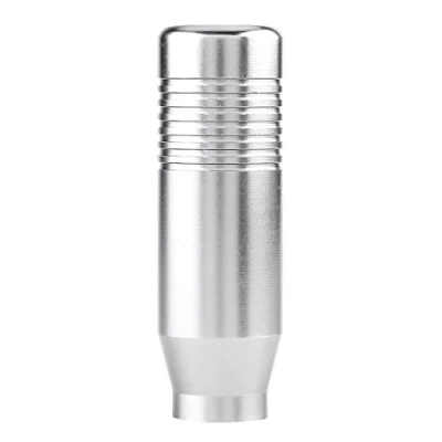 Afbeelding van Keenso Versnellingsknop universele aluminiumlegering automatische versnellingspook shifter adapter handgeschakelde versnellingsbak (zilver) Ingeschroefde Tandwielpomp
