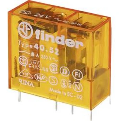 Afbeelding van Finder 40.52.8.120.0000 Printrelais 120 V/AC 8 A 2x wisselcontact 1 stuk(s)