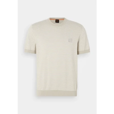 Afbeelding van BOSS Kanache Tshirt basic, Heren, Maat: Large, Light beige