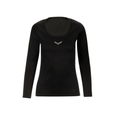 Afbeelding van TRIGEMA Longsleeve shirt met lange mouwen en kristallen (1 delig)