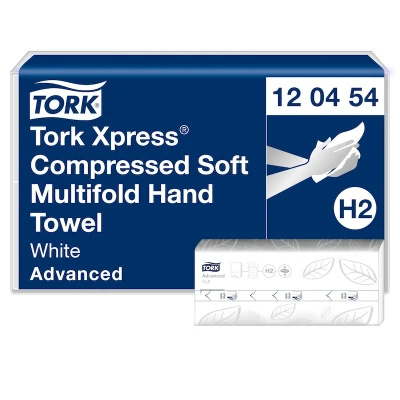 Afbeelding van Tork Xpress® gecomprimeerde zachte handdoek, multifold M, Advanced, 2 laags, systeem H2, 12 x 200 vel