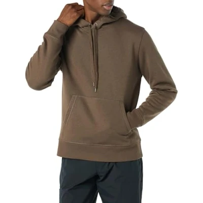 Afbeelding van Amazon Essentials Men&#039;s Fleecetrui met capuchon (verkrijgbaar in grote en lange maten), Middenbruin, S