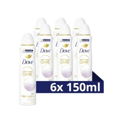 Afbeelding van 6x Dove Deodorant Spray Advanced Care Clean Touch 150 ml