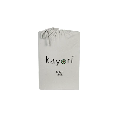 Afbeelding van Hoeslaken Kayori Shizu Zand (Jersey) 1 persoons (90/100 x 200/210/220 cm)