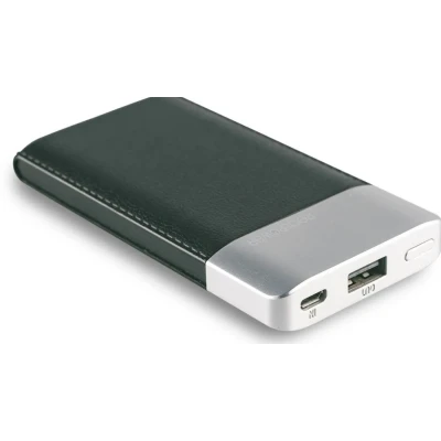 Afbeelding van RealPower PB 4000 Fashion powerbank Zwart, Zilver Lithium Polymeer (LiPo) mAh