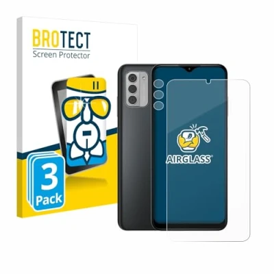 Afbeelding van BROTECT Screenprotector voor Nokia G42 5G (Voor+Camera) Folie Beschermfolie Beschermglas transparant (3 Stuks)