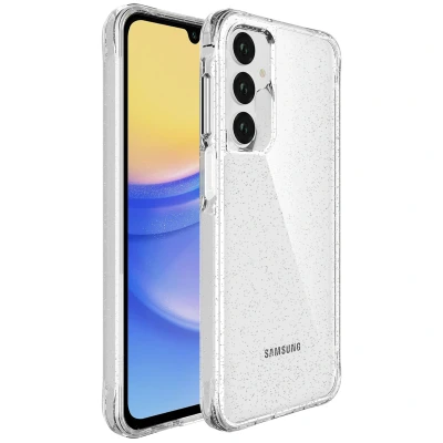Afbeelding van Samsung Galaxy A16 (5G) Glitter Hoesje Kunststof imoshion Hardcase/Backcover Zilver Telefoonhoesje