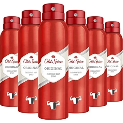 Afbeelding van Old Spice Original Spray Deodorant 6x 150 ml Voordeelverpakking