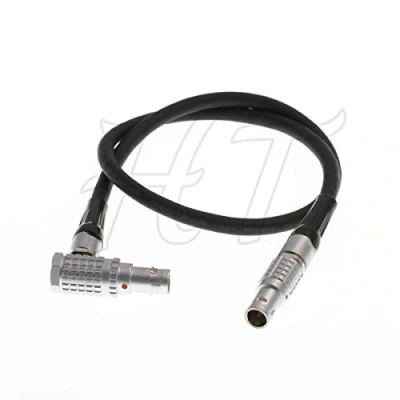 Afbeelding van HangTon 0B 2 pins rechte hoek naar voedingskabel voor Alexa Camera, Teradek Bolt Bond, Transvideo SmallHD 703 Monitor, Z CAM E2 F6 S6 Camera EVF 45 cm