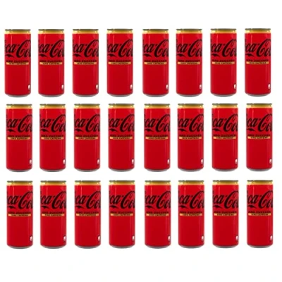 Afbeelding van 24 x COCA COLA Zero Zuccheri Caffeina verfrissende drank nul cafeïne wegwerpdoos 330 ml