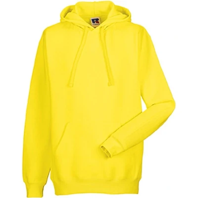 Afbeelding van Russell Kleuren Heren Hooded Sweatshirt / Hoodie (Geel) Maat L