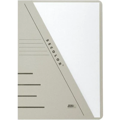 Afbeelding van Jalema 3153307 Secolor zichtmap A4, karton, C2C, voor de losse bladen, verpakking van 10, grijs