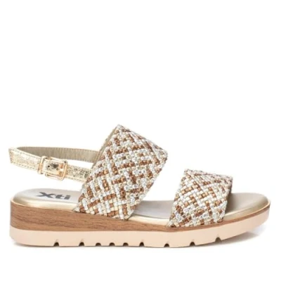 Afbeelding van XTI 143948 damessandalen, goud, maat 40, goudkleurig, 40 EU
