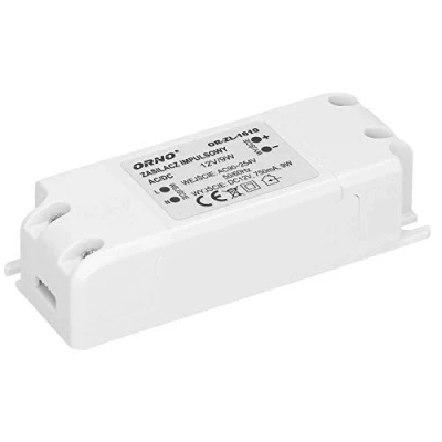 Afbeelding van ORNO ZL 1610 LED Transformator 12v (90v 254v naar 12v) Voor G4 MR11 MR16 GU5.3 lamp of Light Strip Driver (6W 50W) IP20 (9W)