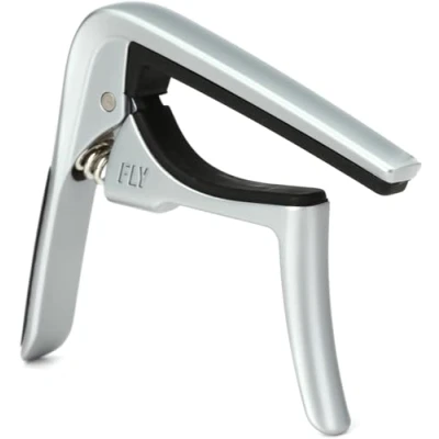 Afbeelding van Dunlop 63CSC Fly Trigger capo Satin Chrome voor western en elektrische gitaar