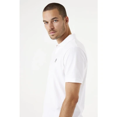 Afbeelding van GARCIA Polo Logo Wit S