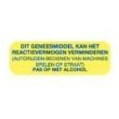 Afbeelding van Blockland Strooketiket Reactievermogen Geel 30 X 10mm, 1000 stuks