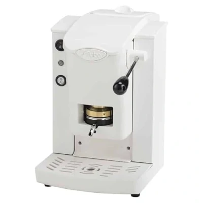Afbeelding van FABER COFFEE MACHINES Model Slot Plast Koffiezetapparaat voor ESE pads 44 mm Kleur wit kunststof Padpers van messing