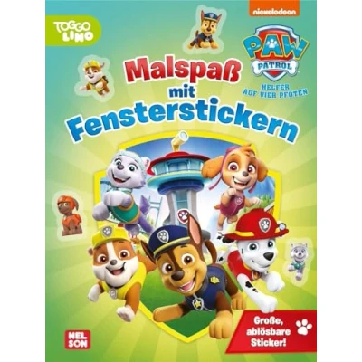 Afbeelding van PAW Patrol Mitmachbuch: Malspaß mit Fensterstickern: Mehr als 20 Ausmalbilder und große, ablösbare Sticker Für Kinder ab 3 Jahren