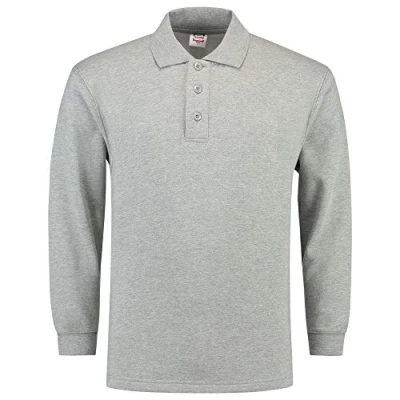 Afbeelding van Tricorp Polosweater Casual Donkergrijs Maat 3XL