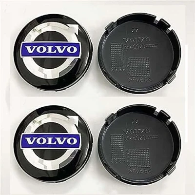 Afbeelding van 4 Stuks Auto Naafkappen Voor Volvo V40 V50 V60 V90 68MM, Naafdop Wiel Center Hub Waterdichte Wieldop Covers Wieldoppen Accessoires