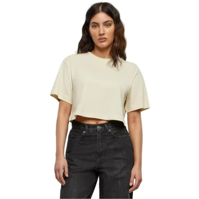 Afbeelding van Build Your Brand Dames T Shirt Short Oversized Tee Zand L, zand, L