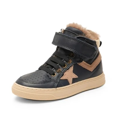 Afbeelding van Bisgaard Isak Lamb Unisex kinderschoen met kant, Nacht, 39 EU