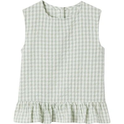 Afbeelding van Vertbaudet Meisjesset blouse + 7/8e broek