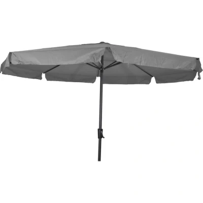 Afbeelding van Les Libra parasol met volant grijs 3.5 m Stof
