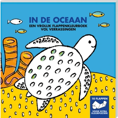 Afbeelding van Image books kleurboek met flappen in de oceaan