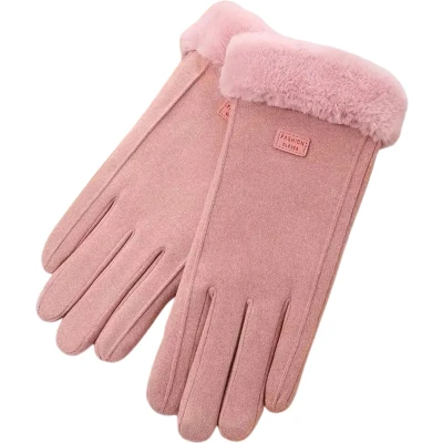 Afbeelding van Bovista Winterhandschoen Handschoenen Touchscreen Winter Pluche Roze