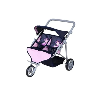 Afbeelding van knorr toys® princess Duo tweeling poppenwagen, blauw