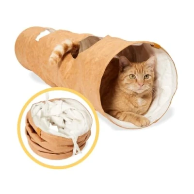 Afbeelding van PiuPet® Kattentunnel Speeltunnel voor katten Kattenspeelgoed Kattenspeeltunnel
