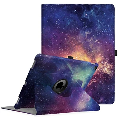 Afbeelding van Fintie Hoes voor iPad Pro 12,9 inch (2e en 1e generatie, model 2017 2015) 360 graden roterende beschermhoes Smart Stand Cover Case met automatische slaap /waakfunctie, (Z Galaxy)