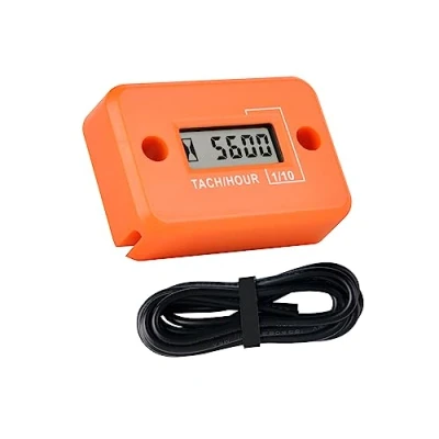Afbeelding van Runleader Digitale mini toerentalmeter, TOT uren accumuleren, real time toerentalweergave, werkt op batterijen voor ZTR grasmaaier, tractorgenerator, buitenboord, ATV kettingzaag, marine sneeuwblazer
