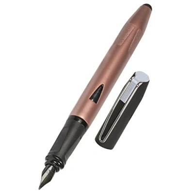 Afbeelding van Online vulpen Switch Plus, patroonvulpen &amp; touchpen in één, voor tablets smartphones, multifunctionele pen incl. combinatie inktpatroon, roségoud, iridiumveer, pendikte M