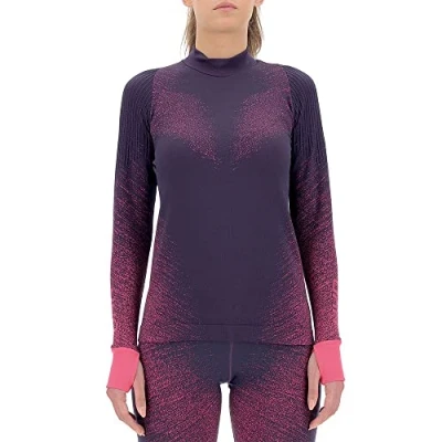 Afbeelding van Shirt UYN Women Running Exceleration L/S Turtle Neck Plum Pink Yarrow L
