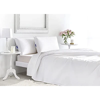 Afbeelding van Todocama Visco elastisch kussen, luxe hotel, dubbele overtrek met ritssluiting, jacquard mijtbehandeling, warmteregulerend, aanpassing aan de hals, 67 cm