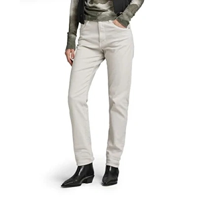 Afbeelding van G Star Raw dames Jeans Virjinya Slim, beige/kaki (Whitebait C669 1603), 30W / 32L